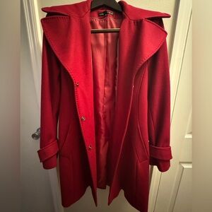 Via Spiga Women's Red Coat.Size 14